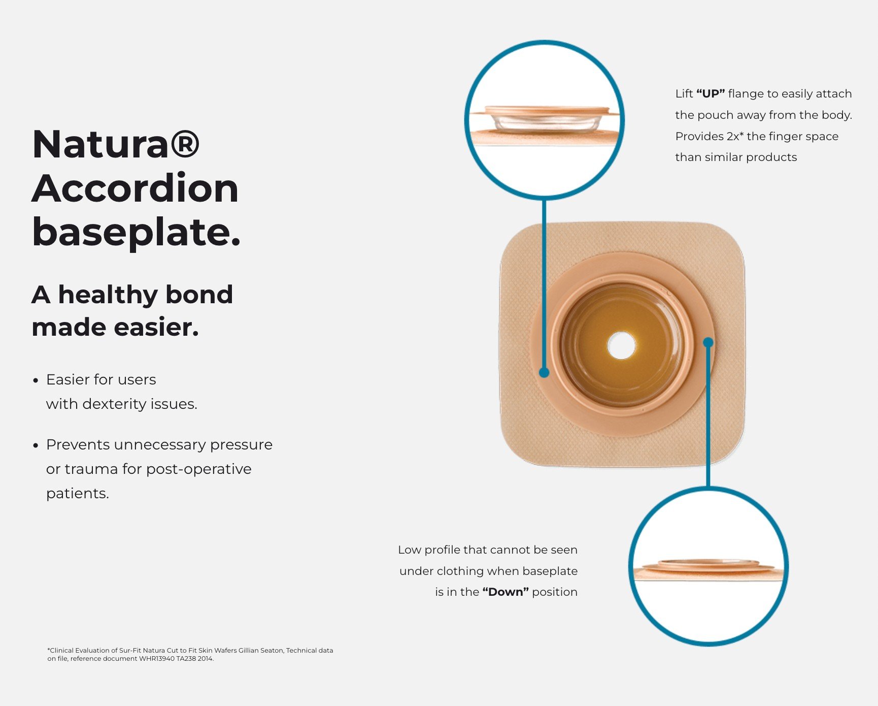 Natura accordion baseplate